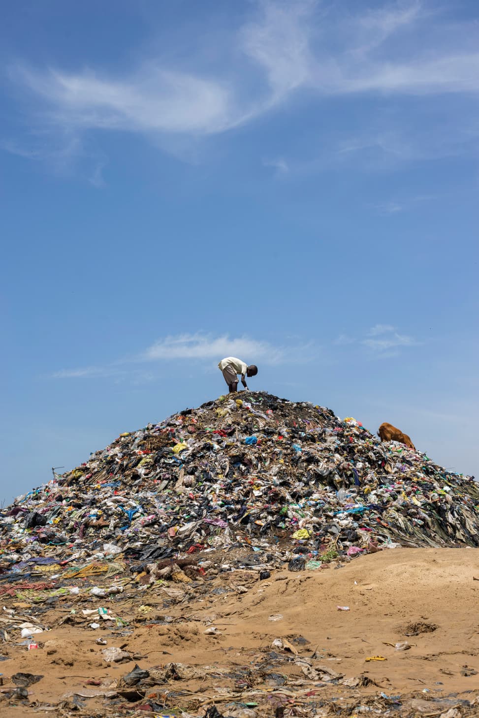 Landfill environmental impact panoramic view